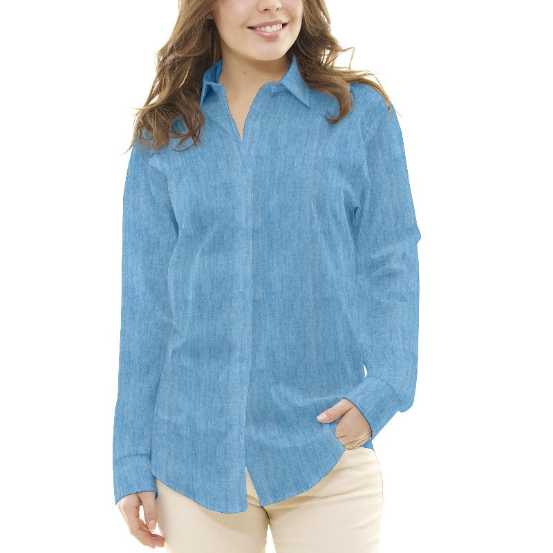 Tela Denim Fina Azul Claro - Ribes y Casals