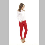 Tela Denim Floc Coral - Ribes y Casals