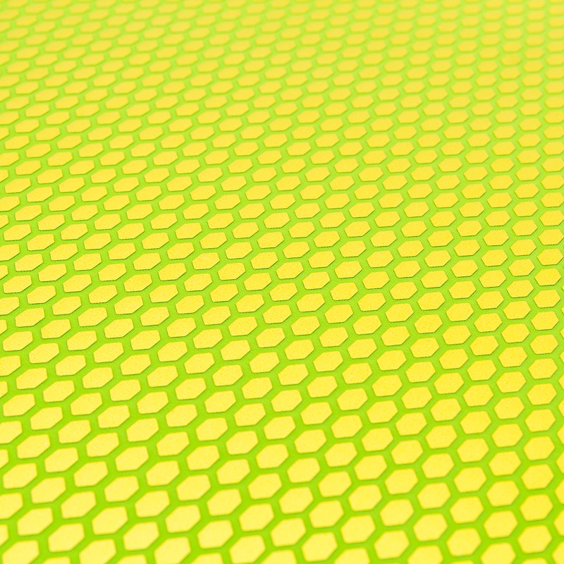 Tela Elástica Espejo Verde Fluor - Ribes y Casals