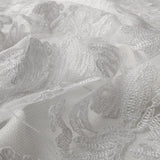 Tela Encaje Hoja Rebrodé Blanca - Ribes y Casals