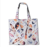 Tela Estampada Algodón Plumillas Cruda - Ribes y Casals