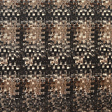 Tela Estampada Satén Mate Mosaico Marrón - Ribes y Casals