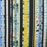 Tela Estampanada Rayas Turquesa - Ribes y Casals