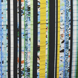 Tela Estampanada Rayas Turquesa - Ribes y Casals