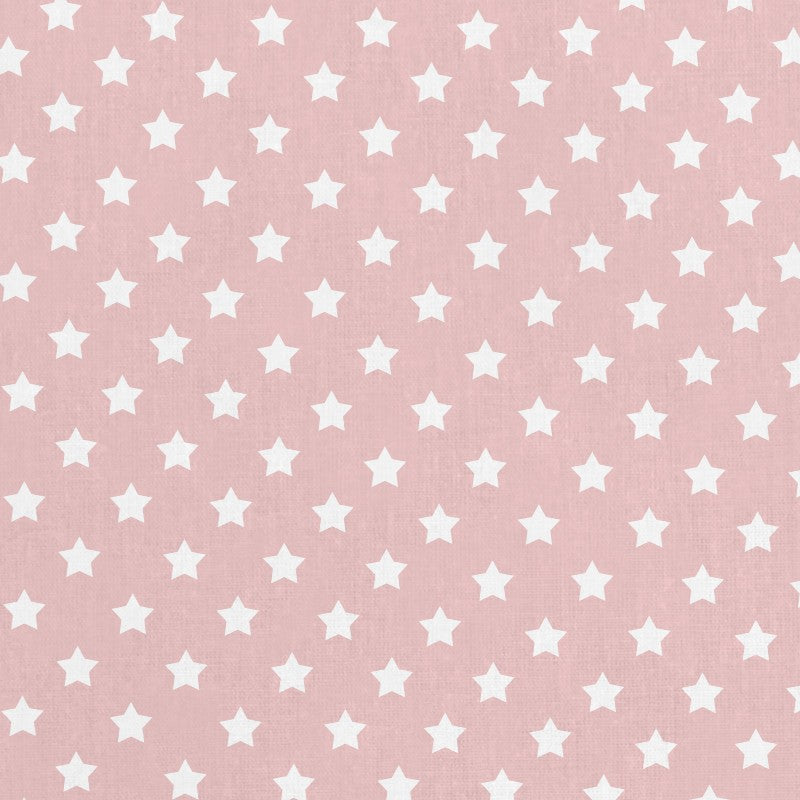 Tela Estrellas Blanca Fondo Rosa Pálido - Ribes y Casals