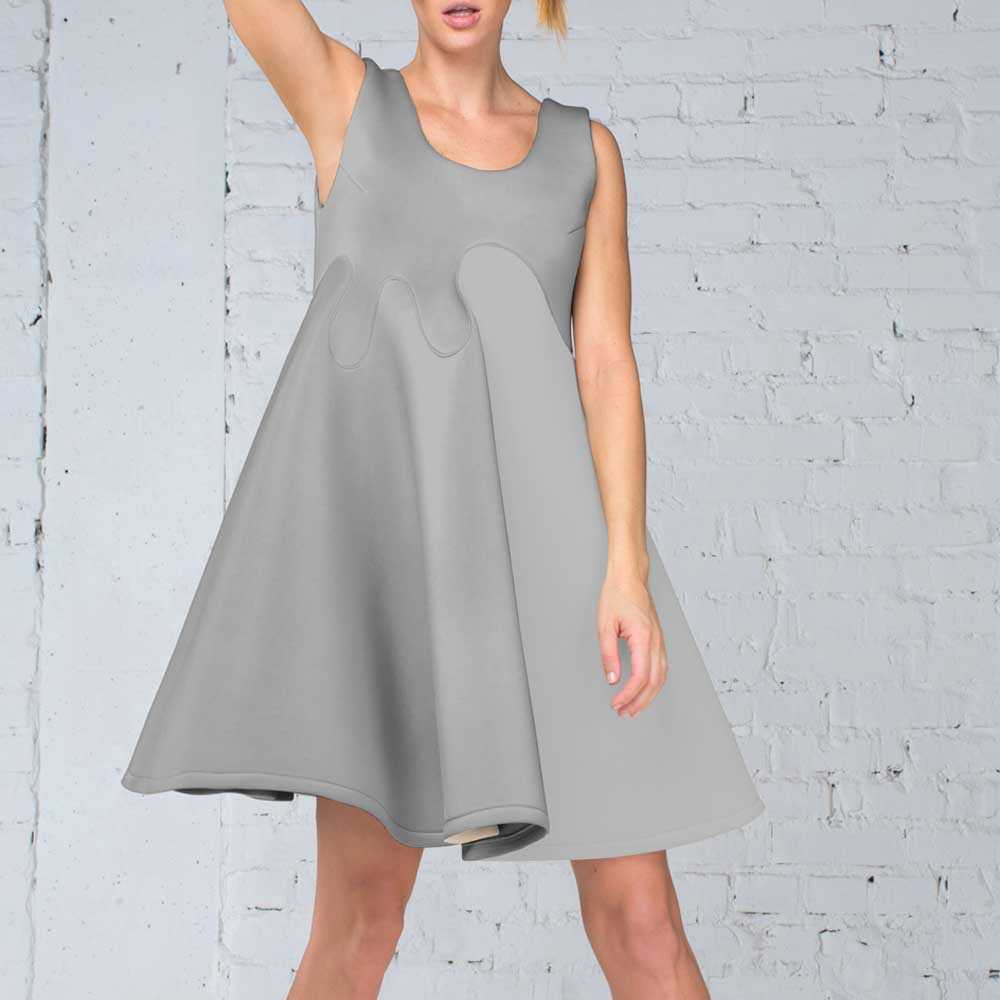 Tela Fama Stretch Gris Plomo - Ribes y Casals