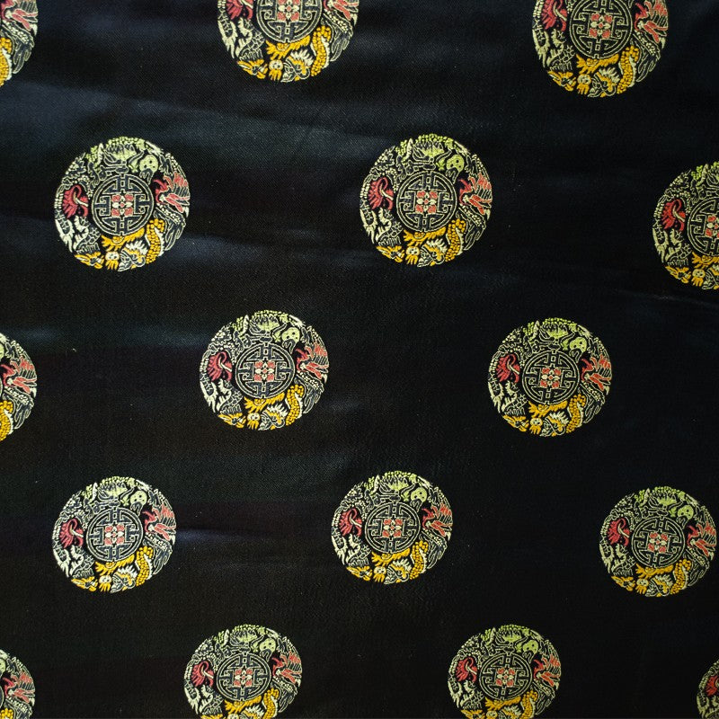 Tela Fantasía Dragón Negra - Ribes y Casals