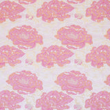 Tela Fantasía Flor Coral Oro - Ribes y Casals