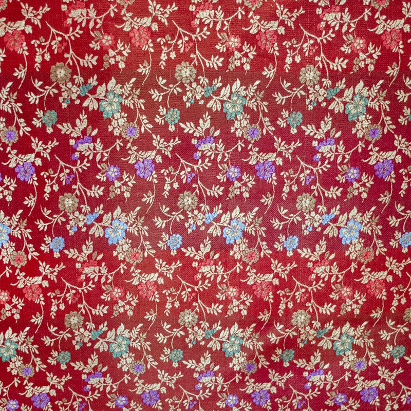 Tela Fantasía Flores Roja - Ribes y Casals