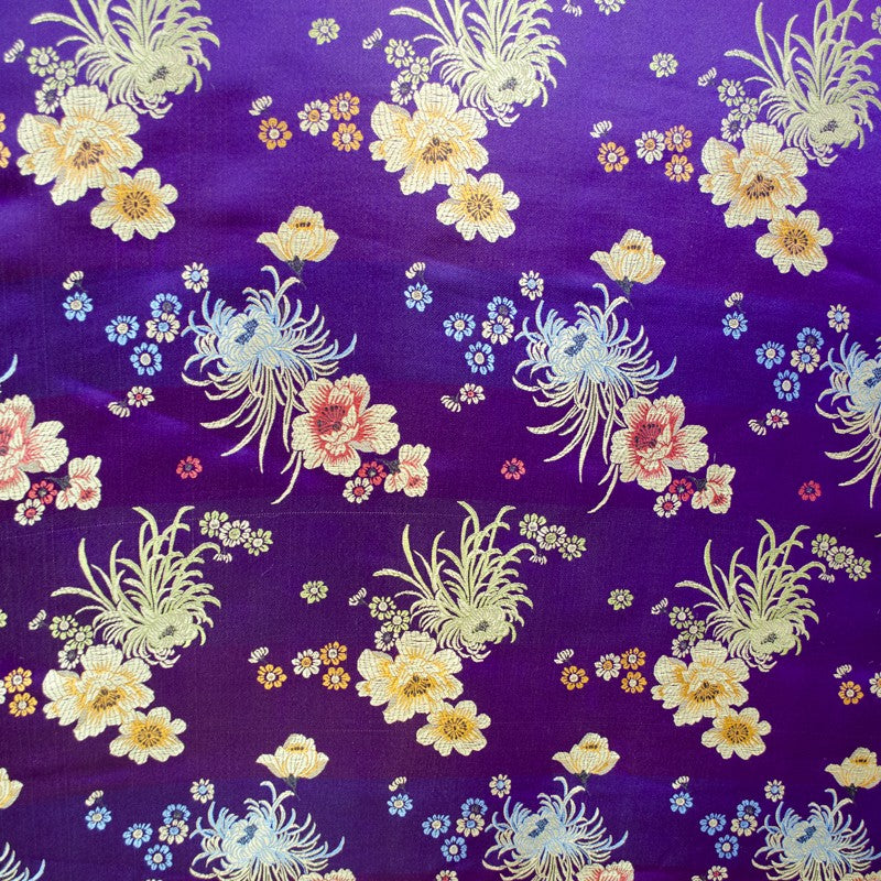 Tela Fantasía Kimono Morada - Ribes y Casals