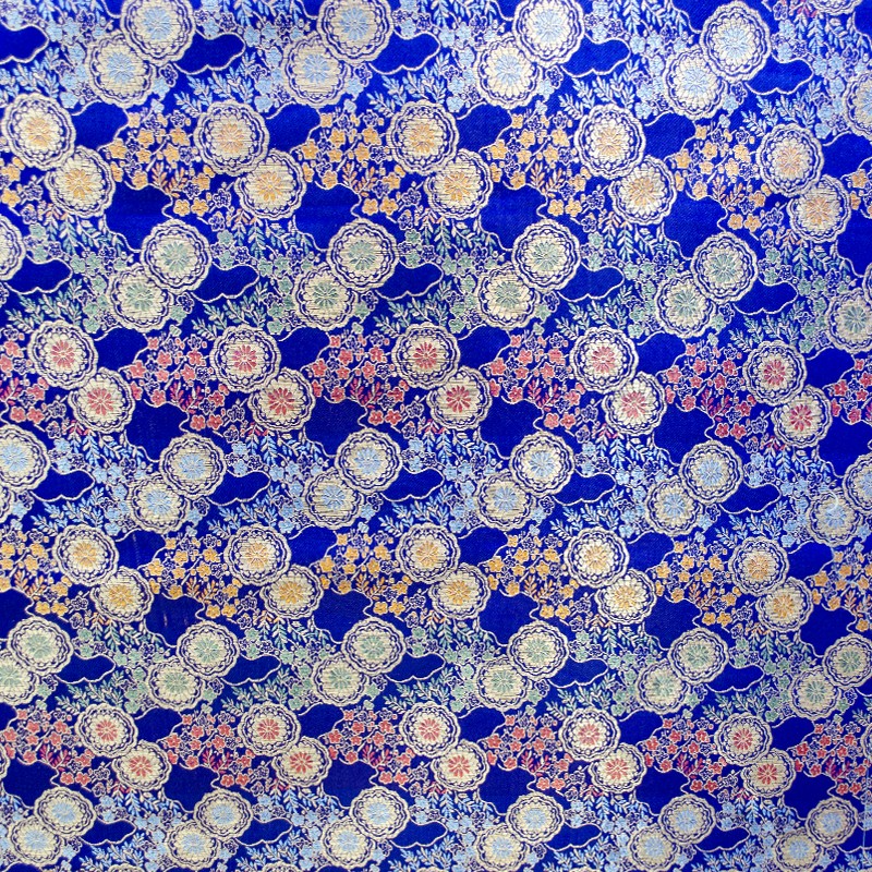 Tela Fantasía Medallas Azul Eléctrico - Ribes y Casals