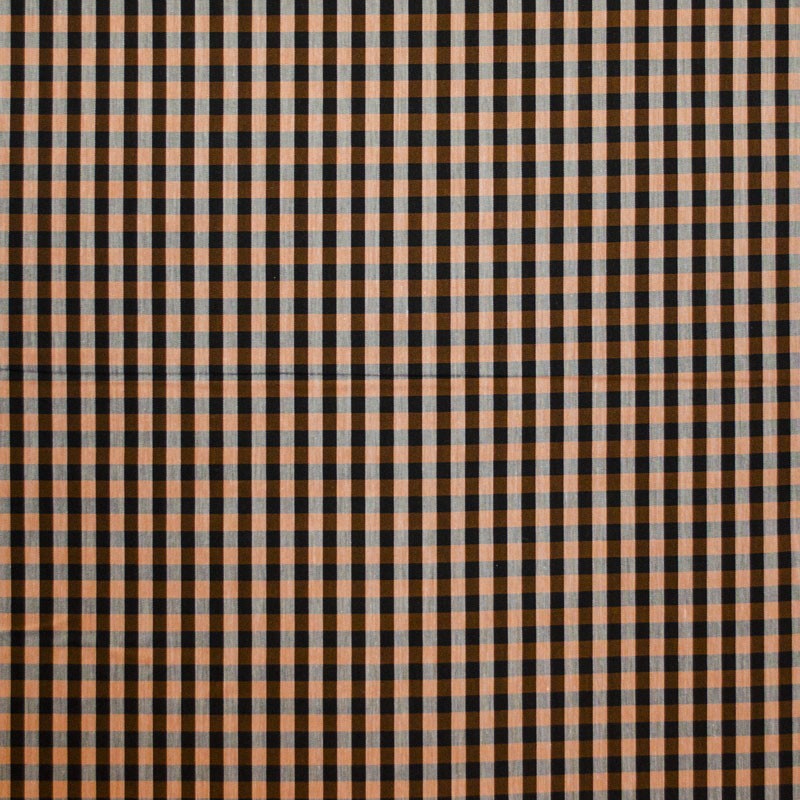 Tela Fardero Cuadro Naranja - Ribes y Casals