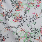 Tela Stretch Flamenca Floral Gris Verdoso - Ribes y Casals