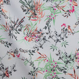 Tela Stretch Flamenca Floral Gris Verdoso - Ribes y Casals