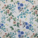 Tela Flor Satinada Floral Azul - Ribes y Casals