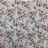 Tela Flor Satinada Floral Fondo Crudo - Ribes y Casals