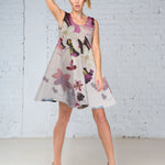 Tela Flor Satinada Sombras Rosa - Ribes y Casals