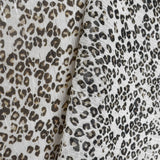 Tela Gasa Bambula Leopardo Beige - Ribes y Casals