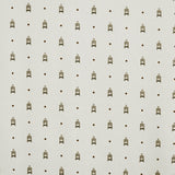 Tela Gasa Estampada Jaulas Blanco - Ribes y Casals