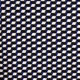 Tela Georgette Estampada Cubo Azul - Ribes y Casals