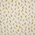 Tela Georgette Estampada Gato Amarillo - Ribes y Casals