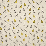 Tela Georgette Estampada Gato Amarillo - Ribes y Casals