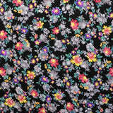Tela Georgette Estampada Kimono Negro - Ribes y Casals