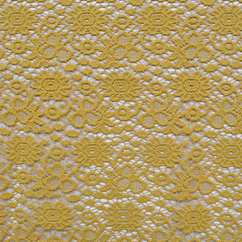Tela Guipur Margaritas Ocre - Ribes y Casals