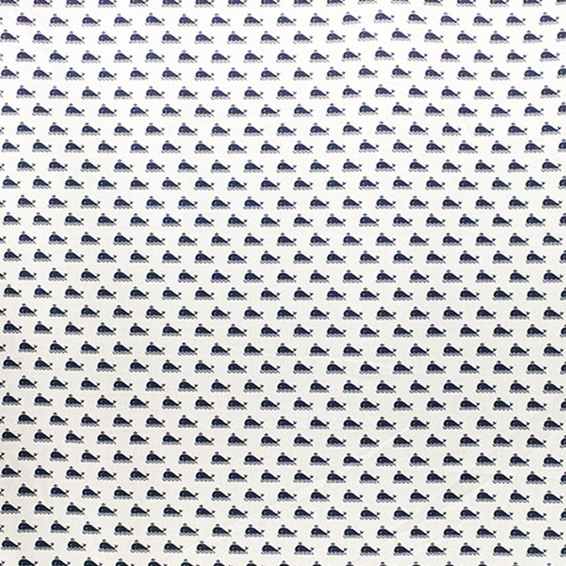 Tela Infantil Ballena Azul Marino - Ribes y Casals