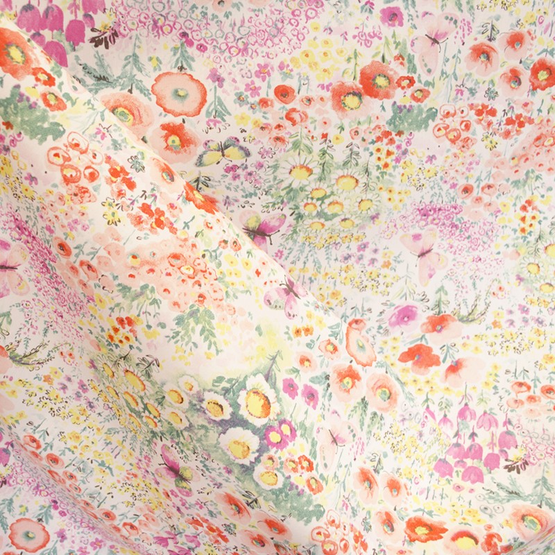 Tela Infantil Paisaje Floral Multicolor - Ribes y Casals