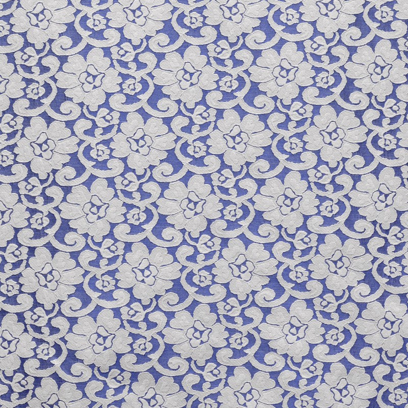 Tela Jacquard Encaje Azul - Ribes y Casals