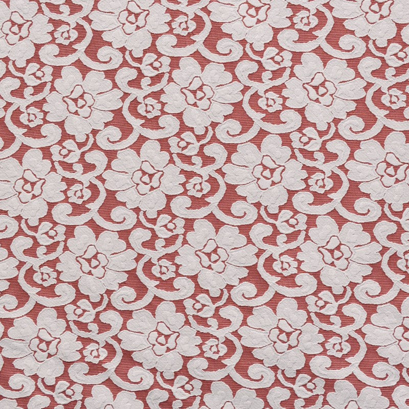 Tela Jacquard Encaje Rojo - Ribes y Casals