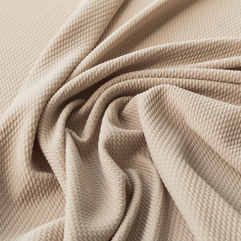 Tela Punto Jacquard Geométrico Beige - Ribes y Casals