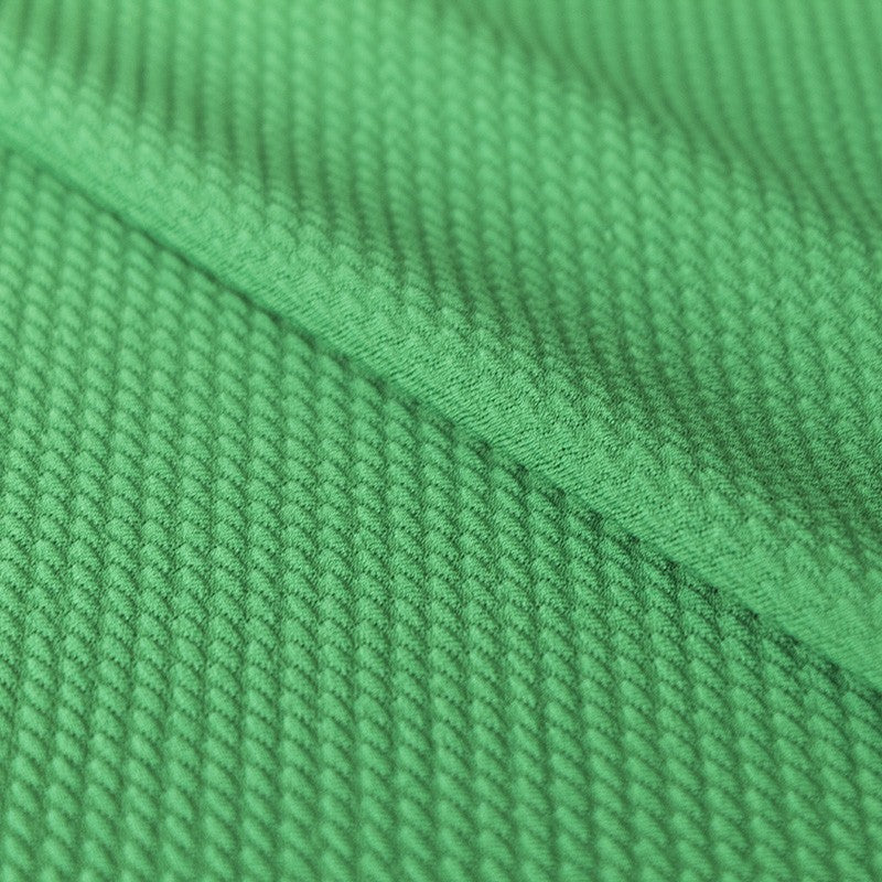 Tela Punto Jacquard Geométrico Verde - Ribes y Casals