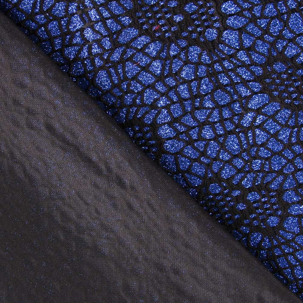 Tela Lamé Araña Azulón - Ribes y Casals