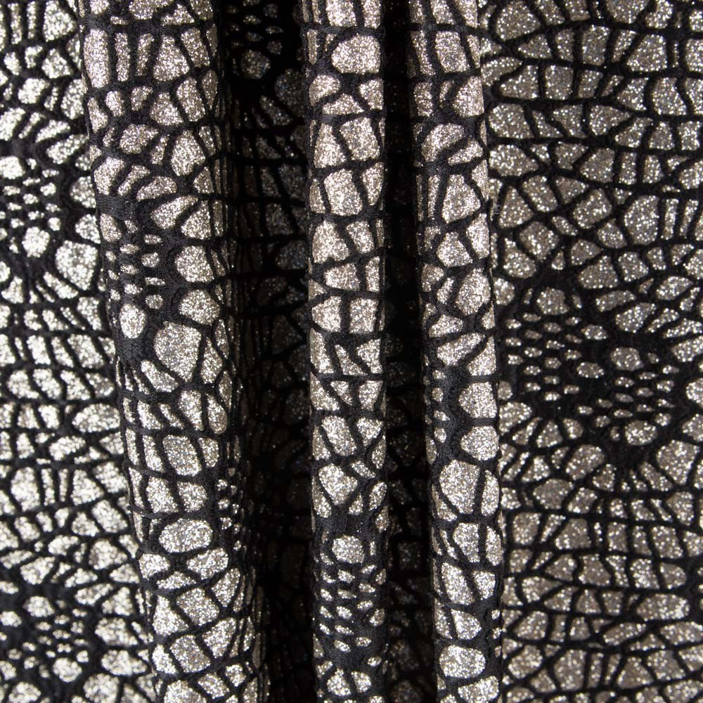 Tela Lamé Araña Plata - Ribes y Casals