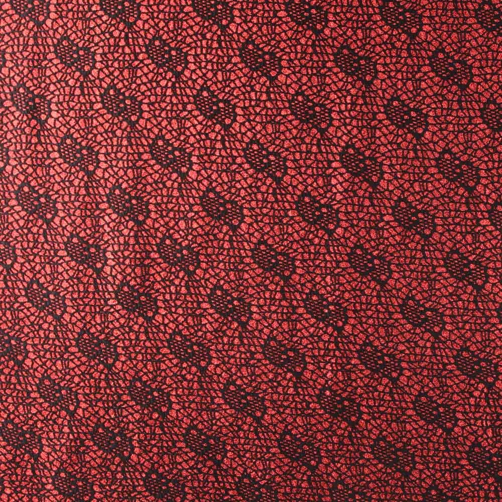 Tela Lamé Araña Rojo - Ribes y Casals