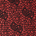 Tela Lamé Araña Rojo - Ribes y Casals