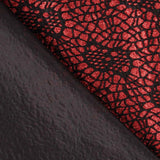 Tela Lamé Araña Rojo - Ribes y Casals
