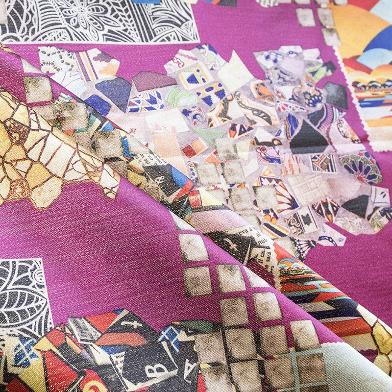 Tela Lamé Hindú Morada - Ribes y Casals