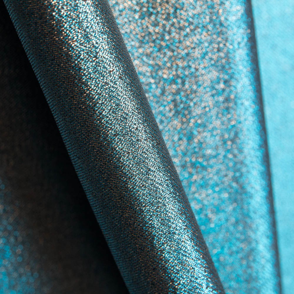 Tela Lamé Tornasol Celeste - Ribes y Casals