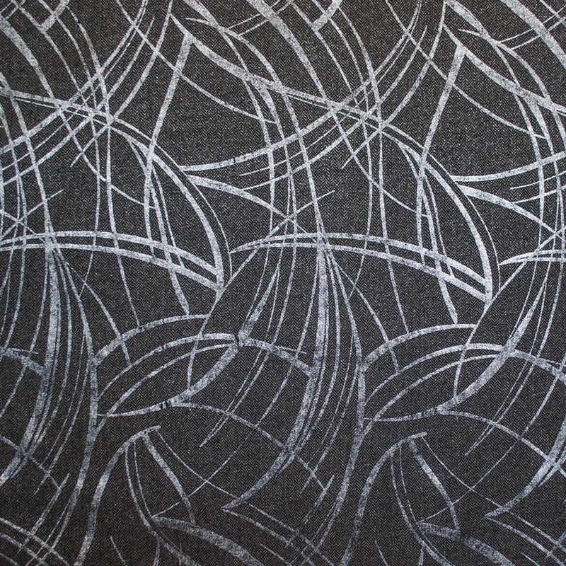 Tela Lana Espiga Foil Gris - Ribes y Casals