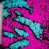 Tela Lentejuela Dos Caras Fucsia-Turquesa - Ribes y Casals