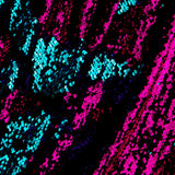 Tela Lentejuela Dos Caras Fucsia-Turquesa - Ribes y Casals