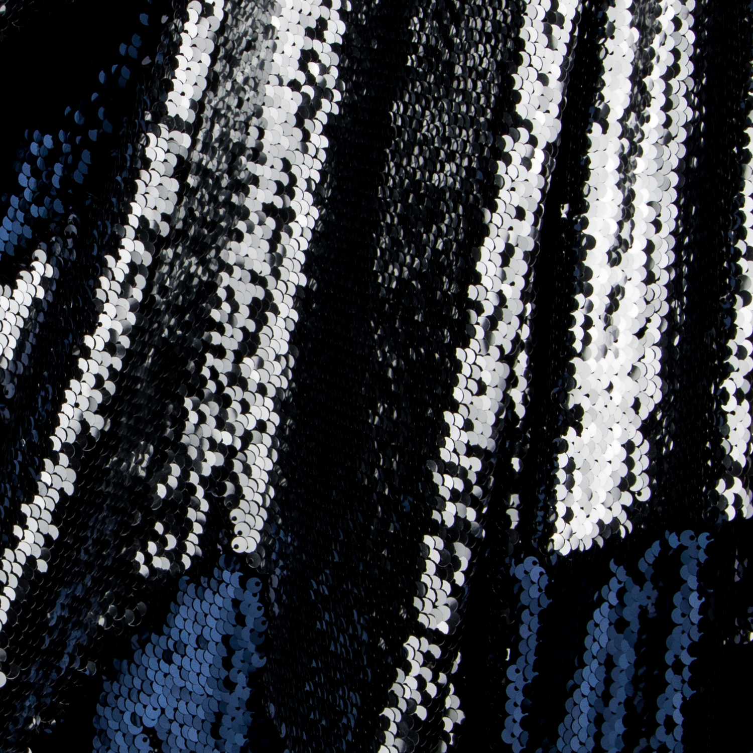 Tela Lentejuela Dos Caras Marino-Plata - Ribes y Casals