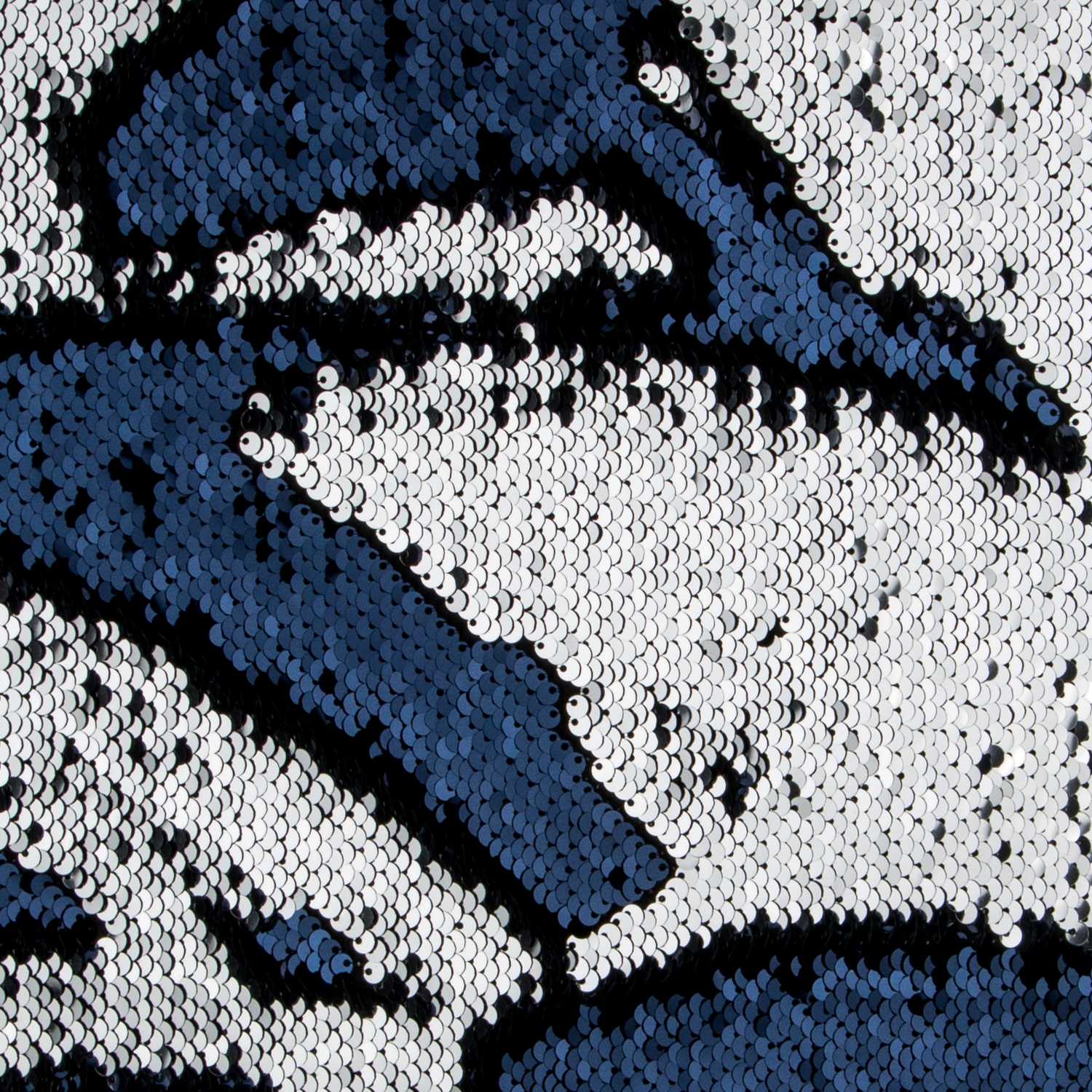 Tela Lentejuela Dos Caras Marino-Plata - Ribes y Casals