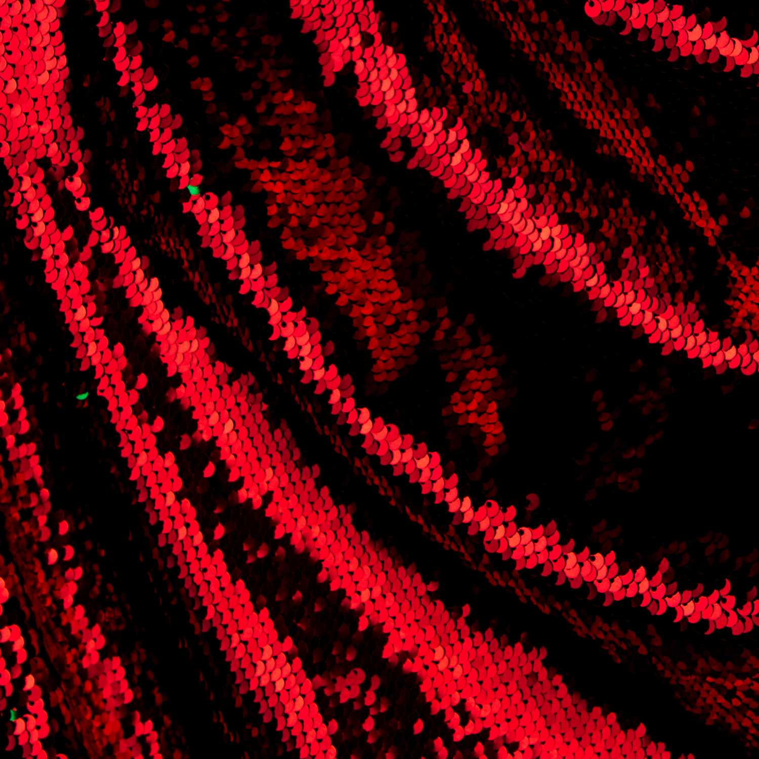 Tela Lentejuela Dos Caras Verde-Rojo - Ribes y Casals