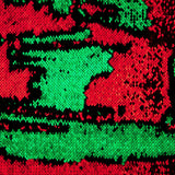 Tela Lentejuela Dos Caras Verde-Rojo - Ribes y Casals