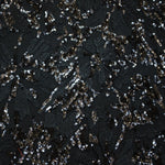 Tela Lentejuela Jungle Negra - Ribes y Casals