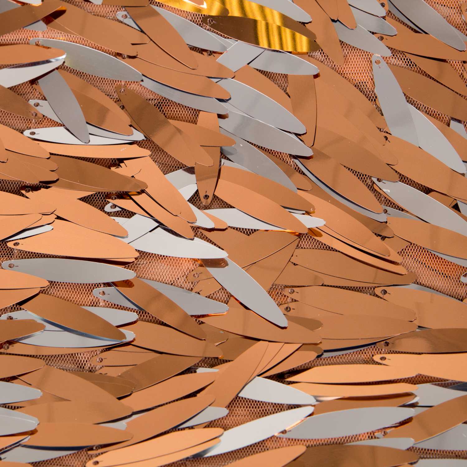 Tela Lentejuela Pluma Cobre - Ribes y Casals